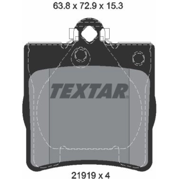 Textar 2191981 Bremsbelagsatz, Scheibenbremse epad Textar 2191981 Bremsbelagsatz, Scheibenbremse epad