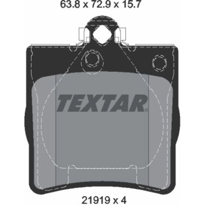 Textar 2191903 Bremsbelagsatz, Scheibenbremse Q+ Textar 2191903 Bremsbelagsatz, Scheibenbremse Q+