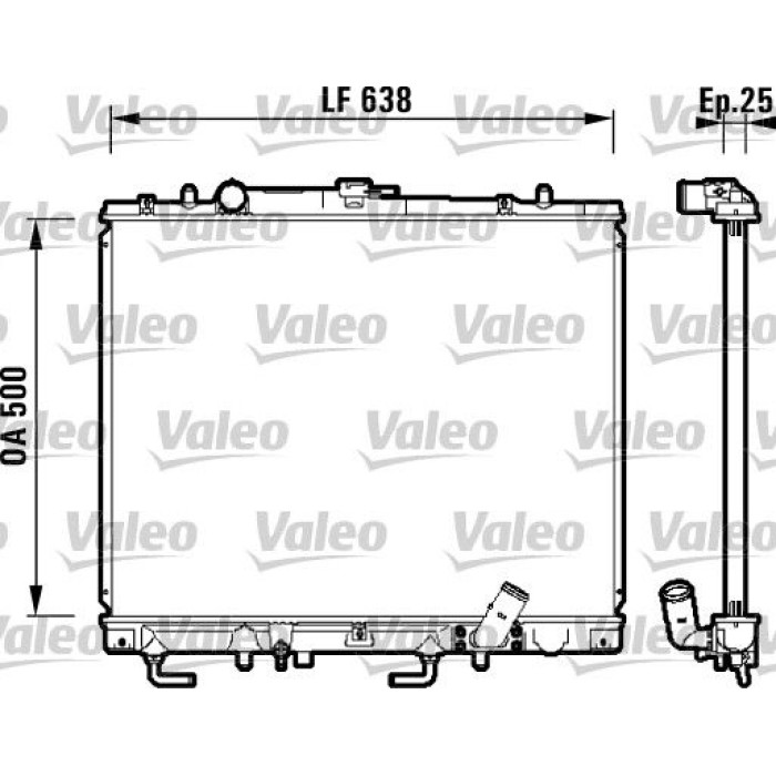 Valeo 734143 Kühler, Motorkühlung Valeo 734143 Kühler, Motorkühlung