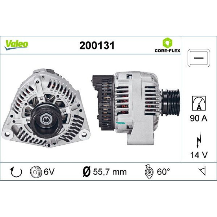 Valeo 200131 Generator CORE-FLEX