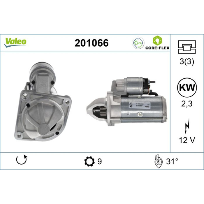 Valeo 201066 Starter CORE-FLEX Valeo 201066 Starter CORE-FLEX
