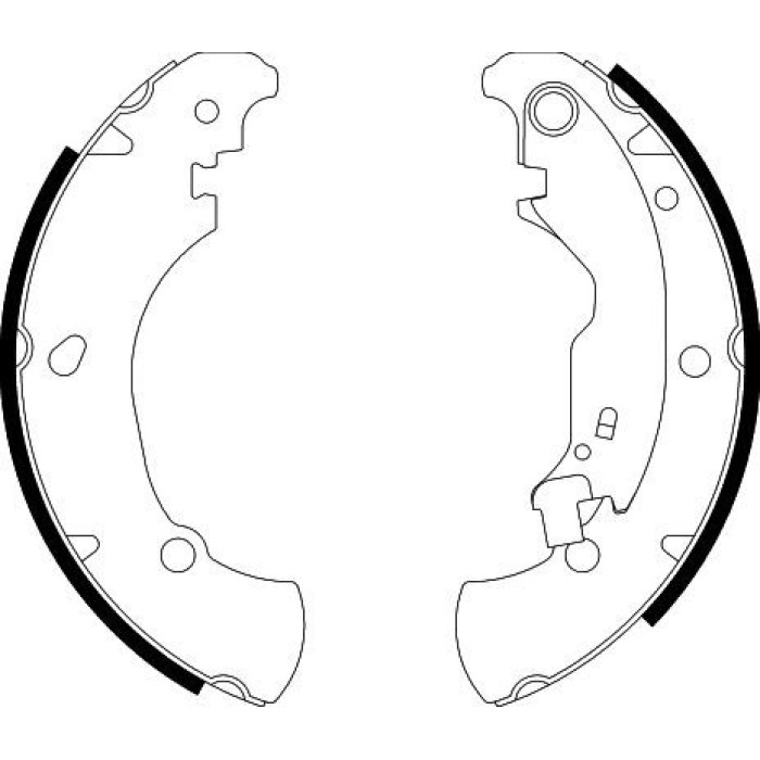 Hella 8DB 355 001-851 Bremsbackensatz Hella 8DB 355 001-851 Bremsbackensatz