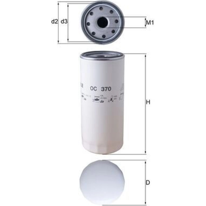 Knecht OC 370 Ölfilter Knecht OC 370 Ölfilter