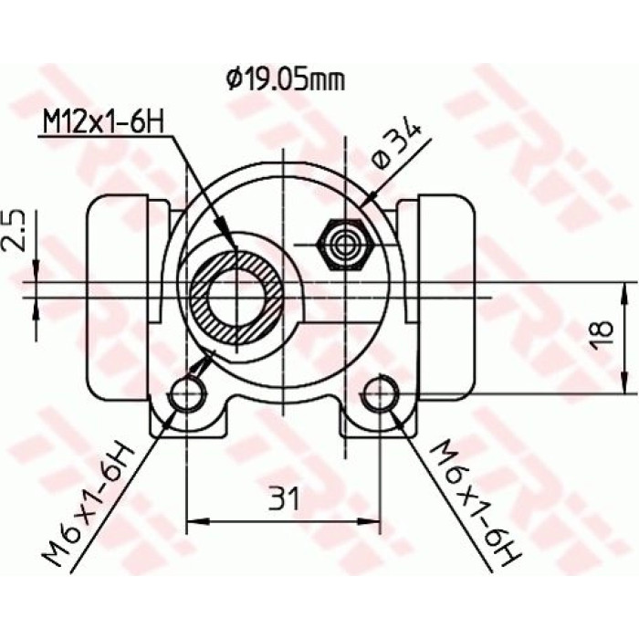 TRW BWD134 Radbremszylinder TRW BWD134 Radbremszylinder