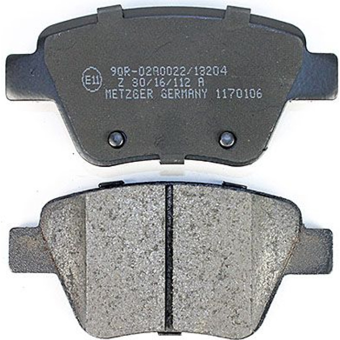 Metzger 1170106 Bremsbelagsatz, Scheibenbremse Metzger 1170106 Bremsbelagsatz, Scheibenbremse