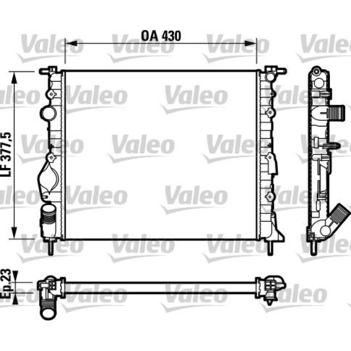 Valeo 732765 Kühler, Motorkühlung Valeo 732765 Kühler, Motorkühlung