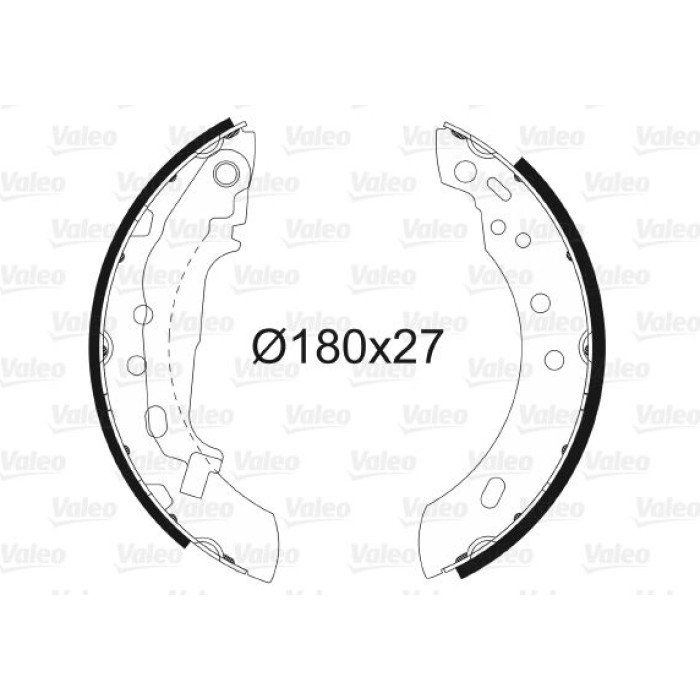 Valeo 562597 Bremsbackensatz Valeo 562597 Bremsbackensatz
