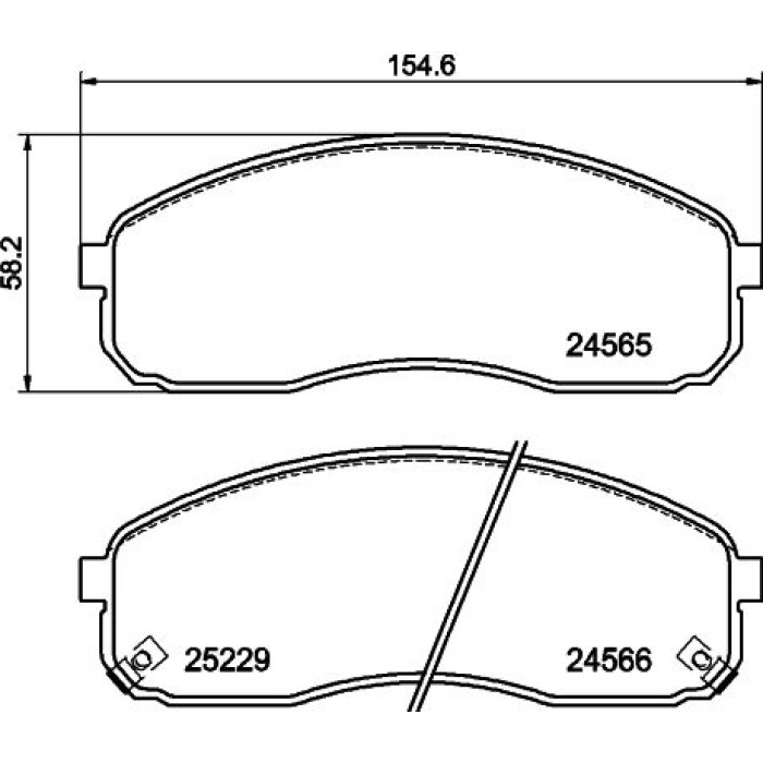 Hella Pagid 8DB 355 019-581 Bremsbelagsatz, Scheibenbremse Hella Pagid 8DB 355 019-581 Bremsbelagsatz, Scheibenbremse