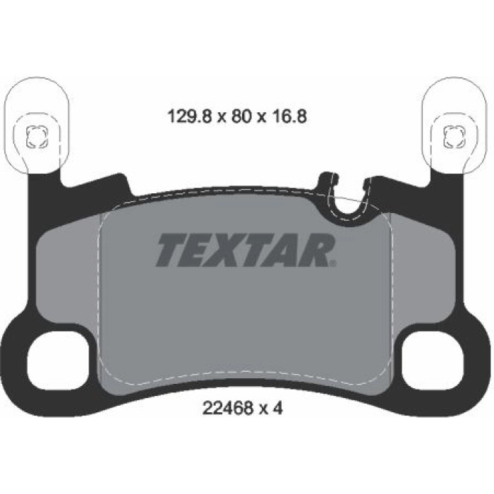 Textar 2246801 Bremsbelagsatz, Scheibenbremse Q+