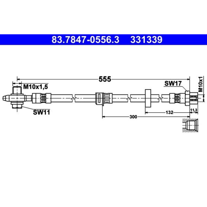 ATE 83.7847-0556.3 Bremsschlauch