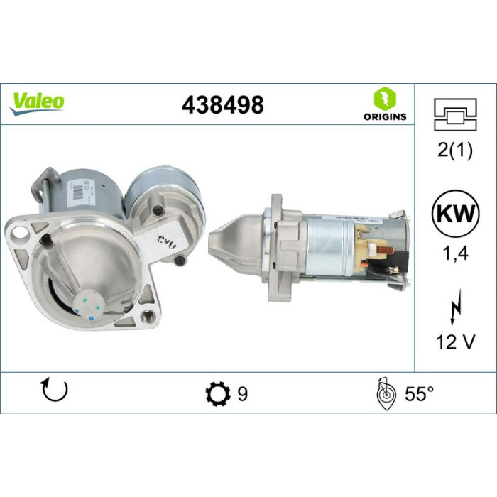 Valeo 438498 Starter ORIGINS Valeo 438498 Starter ORIGINS