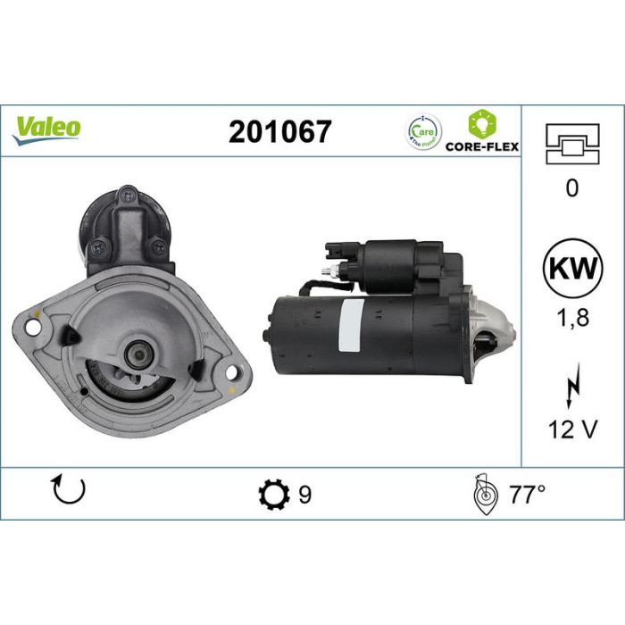 Valeo 201067 Starter CORE-FLEX Valeo 201067 Starter CORE-FLEX