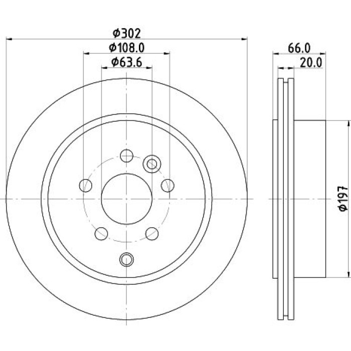 Hella 8DD 355 118-921 Bremsscheibe PRO Hella 8DD 355 118-921 Bremsscheibe PRO