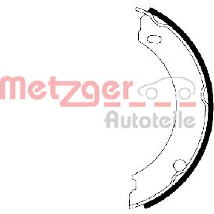 Metzger MG 628 Bremsbackensatz, Feststellbremse Metzger MG 628 Bremsbackensatz, Feststellbremse