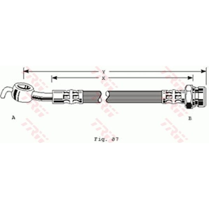 TRW PHD290 Bremsschlauch