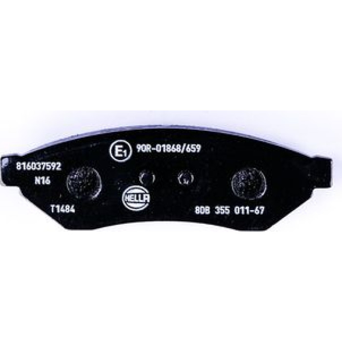 Hella 8DB 355 011-671 Bremsbelagsatz, Scheibenbremse Hella 8DB 355 011-671 Bremsbelagsatz, Scheibenbremse
