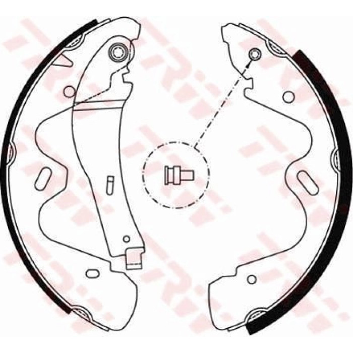 TRW GS8483 Bremsbackensatz TRW GS8483 Bremsbackensatz