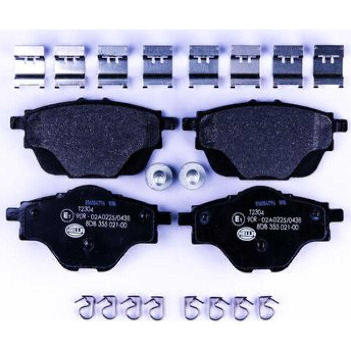 Hella 8DB 355 021-001 Bremsbelagsatz, Scheibenbremse Hella 8DB 355 021-001 Bremsbelagsatz, Scheibenbremse