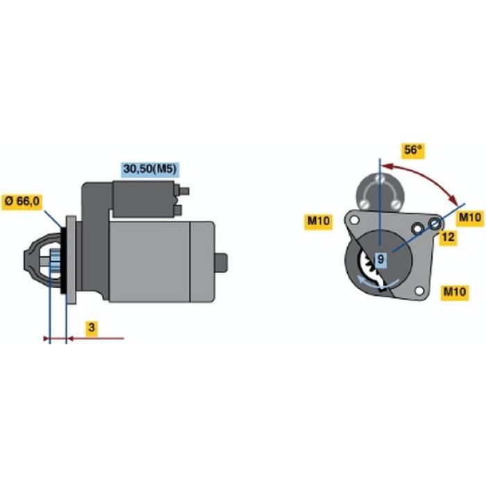 BOSCH 0 001 106 023 Starter