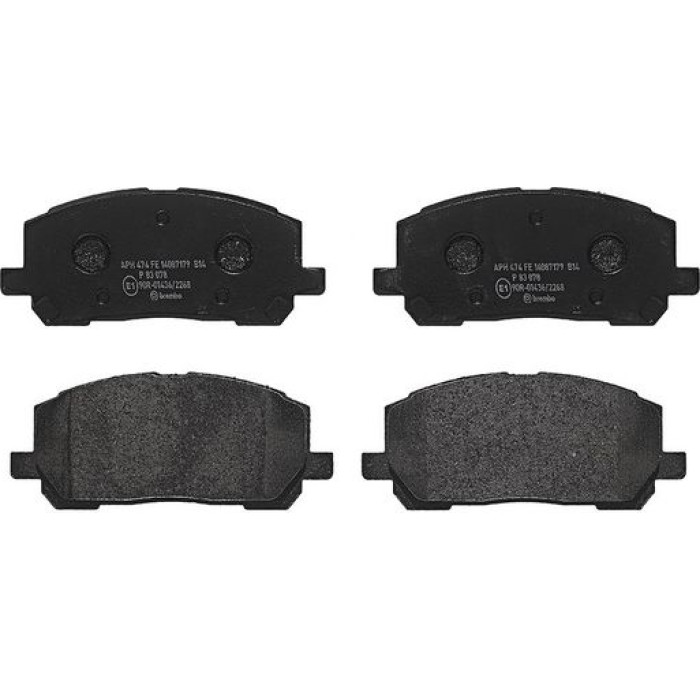 Brembo P 83 078 Bremsbelagsatz, Scheibenbremse PRIME LINE Brembo P 83 078 Bremsbelagsatz, Scheibenbremse PRIME LINE