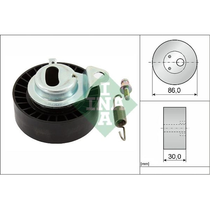 INA 531 0657 20 Spannrolle, Zahnriemen