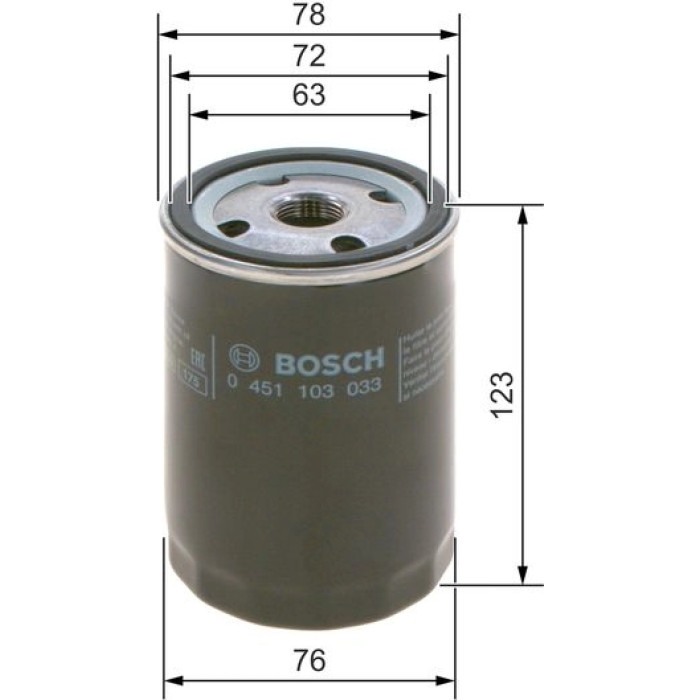 BOSCH 0 451 103 033 Ölfilter BOSCH 0 451 103 033 Ölfilter
