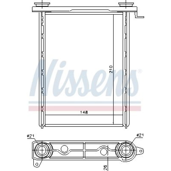 Nissens 73343 Wärmetauscher, Innenraumheizung