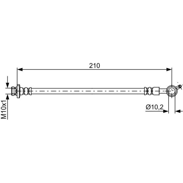 BOSCH 1 987 481 830 Bremsschlauch