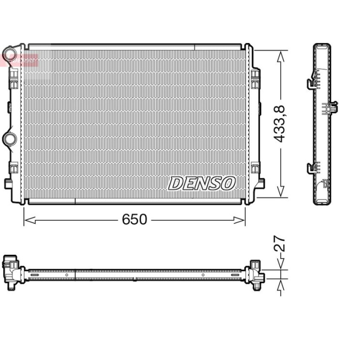 Denso DRM02044 Kühler, Motorkühlung Denso DRM02044 Kühler, Motorkühlung