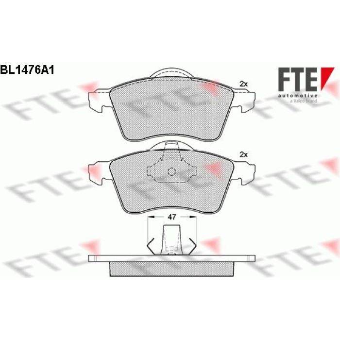 FTE 9010205 Bremsbelagsatz, Scheibenbremse FTE 9010205 Bremsbelagsatz, Scheibenbremse