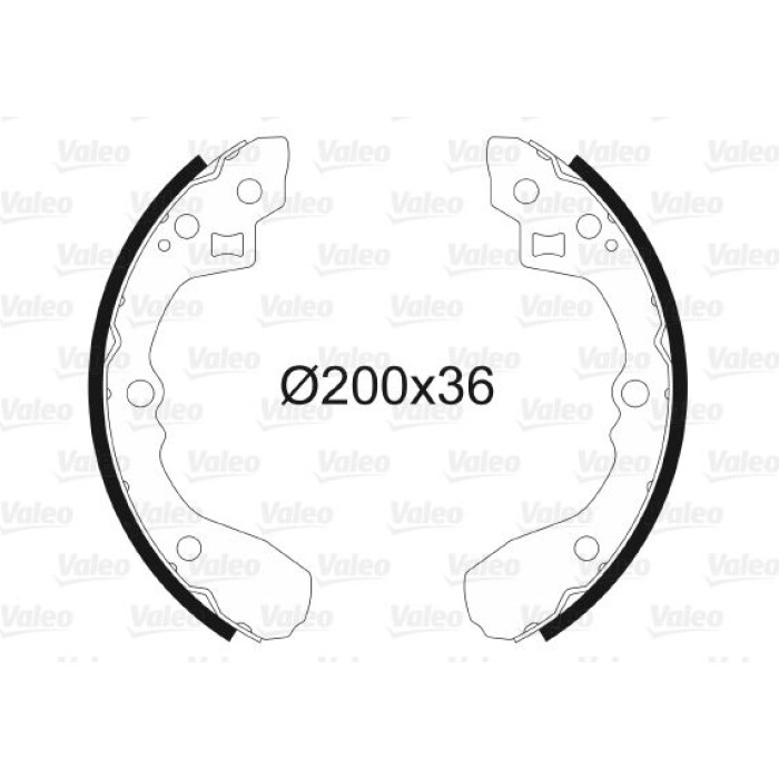 Valeo 562754 Bremsbackensatz