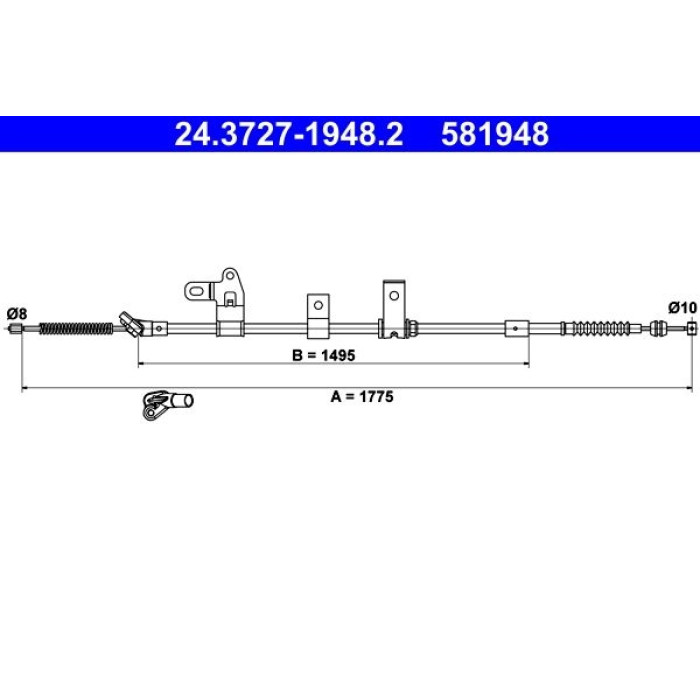 ATE 24.3727-1948.2 Seilzug, Feststellbremse