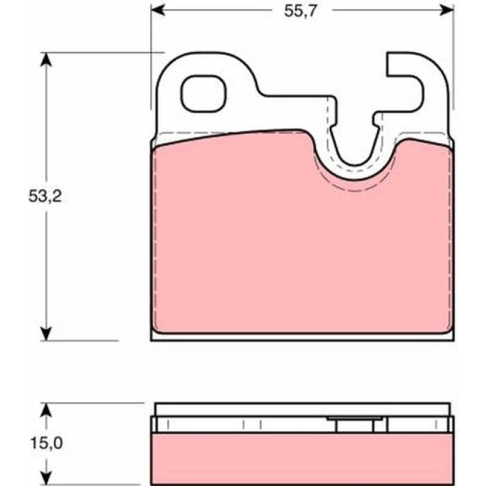 TRW GDB259 Bremsbelagsatz, Scheibenbremse