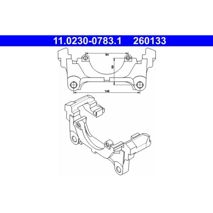 ATE 11.0230-0783.1 Halter, Bremssattel
