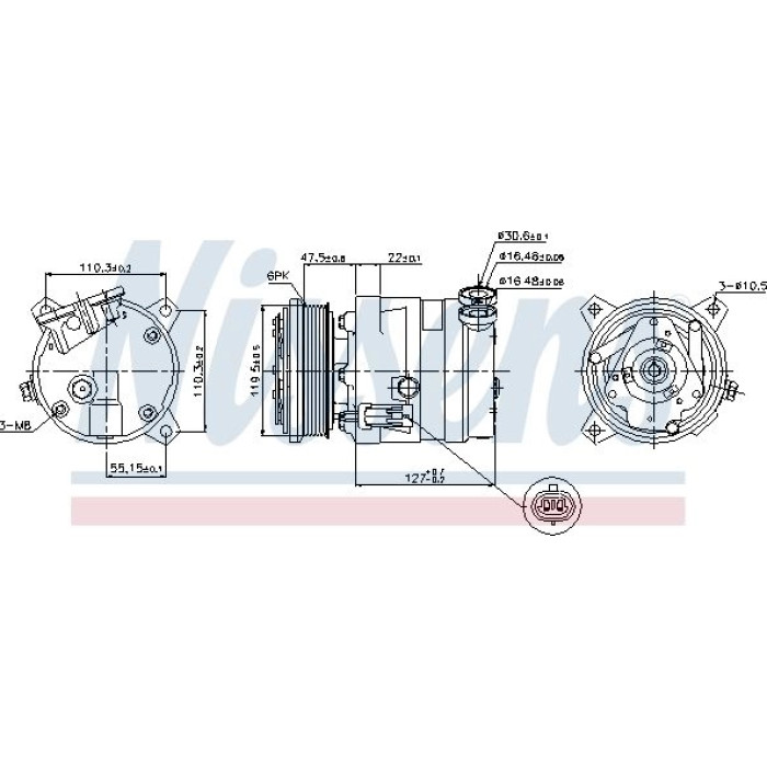 Nissens 89257 Kompressor, Klimaanlage FIRST FIT Nissens 89257 Kompressor, Klimaanlage FIRST FIT