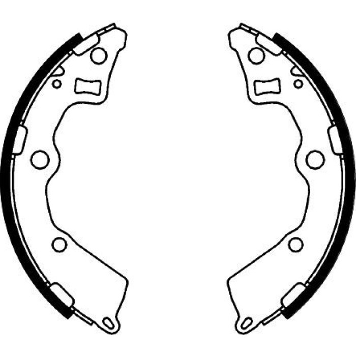 Hella 8DB 355 000-411 Bremsbackensatz
