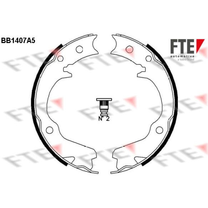 FTE 9100140 Bremsbackensatz, Feststellbremse FTE 9100140 Bremsbackensatz, Feststellbremse