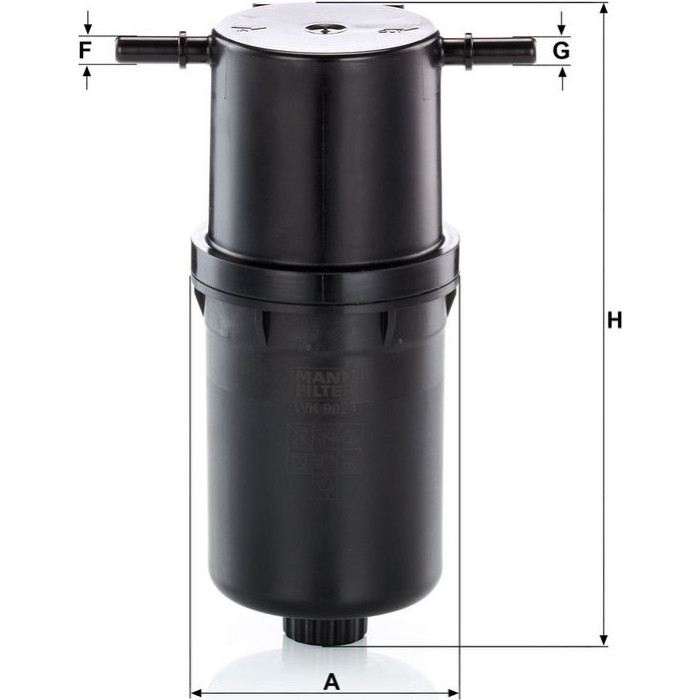 Mann-Filter WK 9024 Kraftstofffilter Mann-Filter WK 9024 Kraftstofffilter