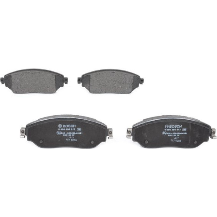 BOSCH 0 986 494 817 Bremsbelagsatz, Scheibenbremse