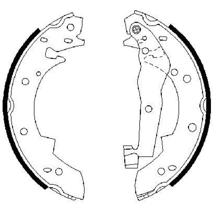 BOSCH 0 986 487 013 Bremsbackensatz BOSCH 0 986 487 013 Bremsbackensatz