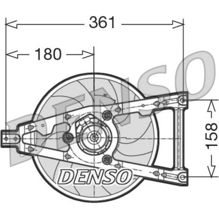 Denso DER09011 Lüfter, Motorkühlung Denso DER09011 Lüfter, Motorkühlung