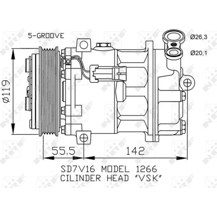 NRF 32269 Kompressor, Klimaanlage EASY FIT