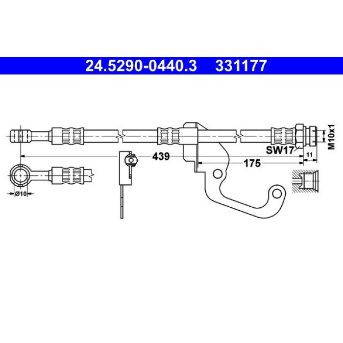 ATE 24.5290-0440.3 Bremsschlauch