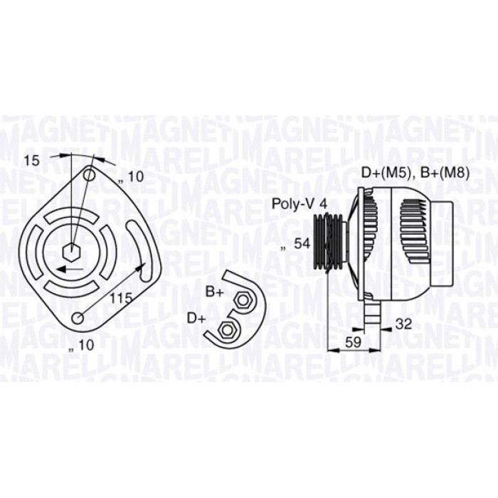 Magneti Marelli 063377001010 Generator