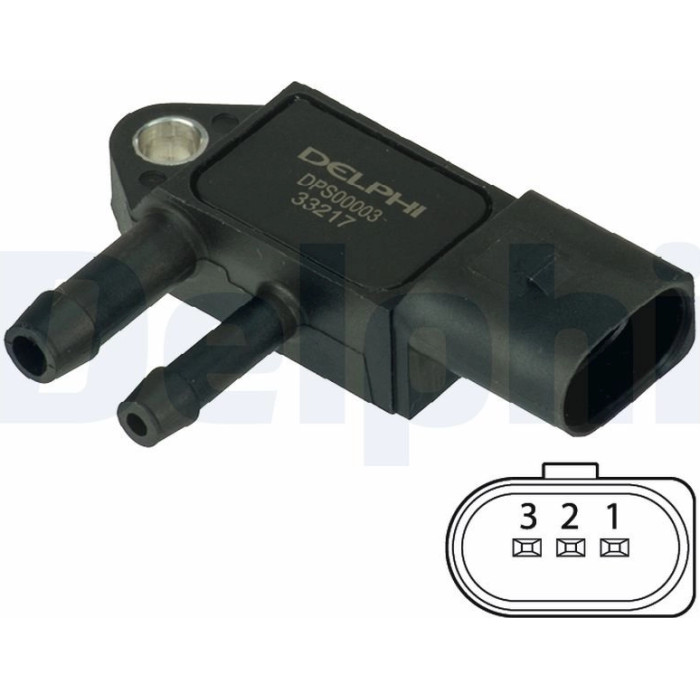 Delphi DPS00003 Sensor, Abgasdruck Delphi DPS00003 Sensor, Abgasdruck