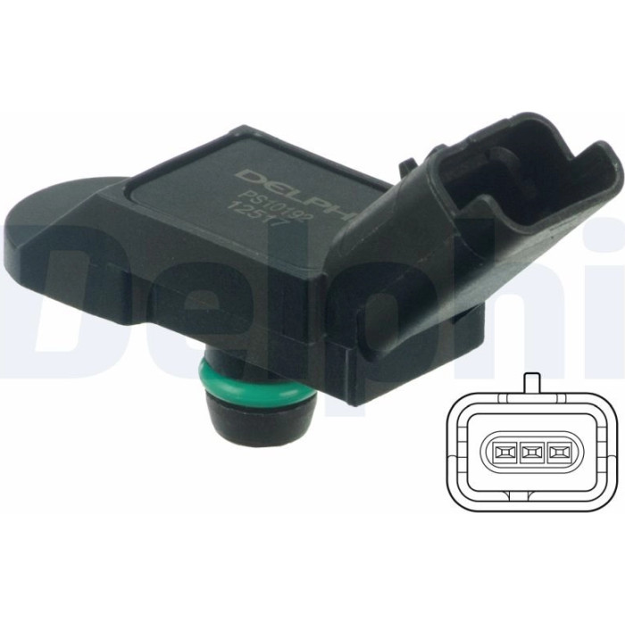 Delphi PS10192 Sensor, Saugrohrdruck Delphi PS10192 Sensor, Saugrohrdruck