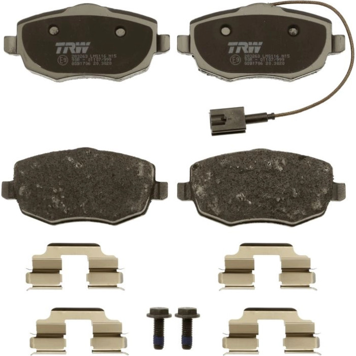 TRW GDB1706 Bremsbelagsatz, Scheibenbremse COTEC TRW GDB1706 Bremsbelagsatz, Scheibenbremse COTEC