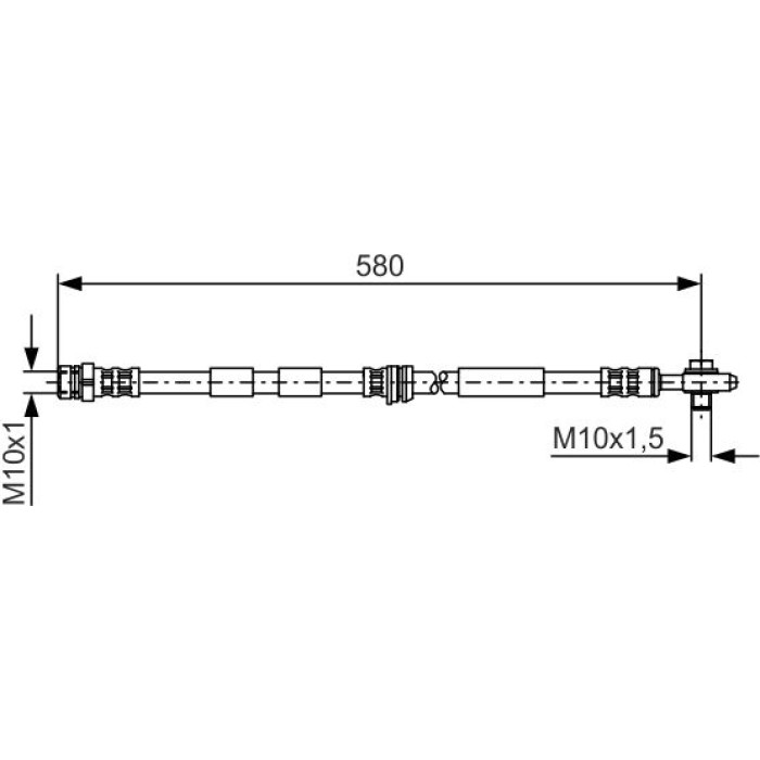 BOSCH 1 987 476 849 Bremsschlauch BOSCH 1 987 476 849 Bremsschlauch