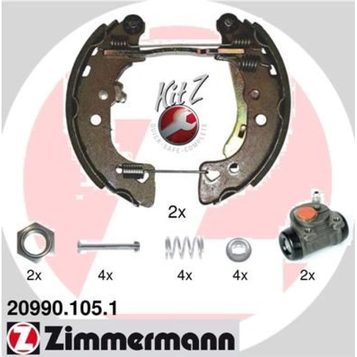 Zimmermann 20990.105.1 Bremsbackensatz KIT Z Zimmermann 20990.105.1 Bremsbackensatz KIT Z
