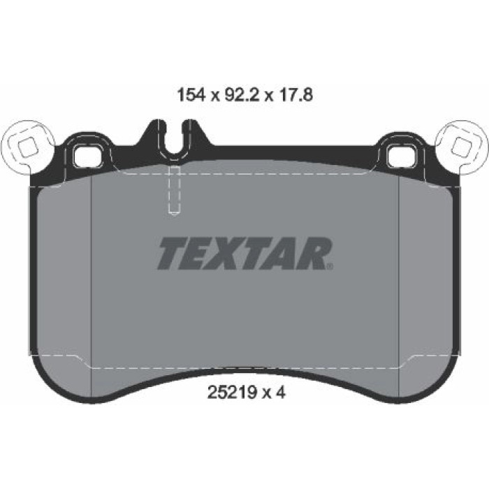Textar 2521901 Bremsbelagsatz, Scheibenbremse Q+